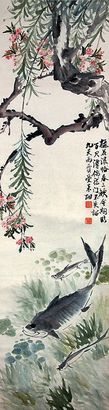 陈师曾 花鸟 立轴