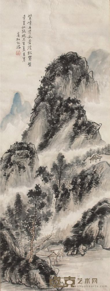 黄宾虹山水立轴 107×40