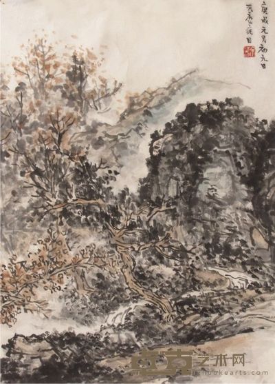 余任天山水镜片 69×50