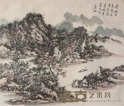 黄宾虹山水立轴 59×33
