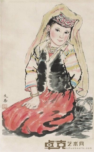 刘文西人物立轴 60×40