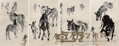 黄胄驴册页 29×18×8