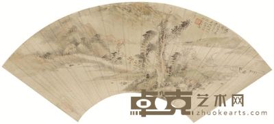 吴湖帆山水扇面 