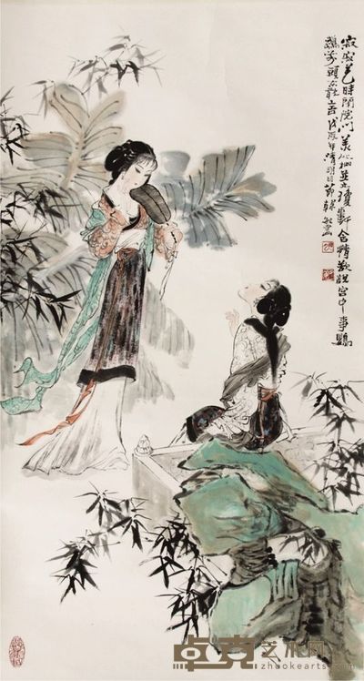 韩敏人物立轴 87×47