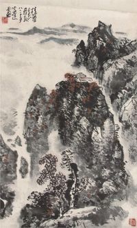 郭公达山水立轴