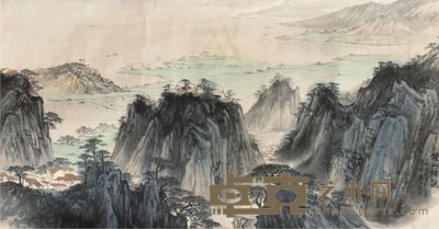 宋文治山水镜片 95×179