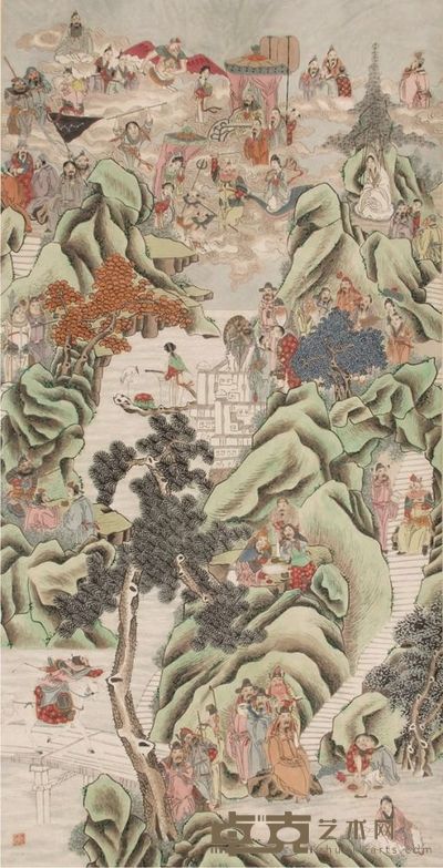 佚名人物立轴 136×67