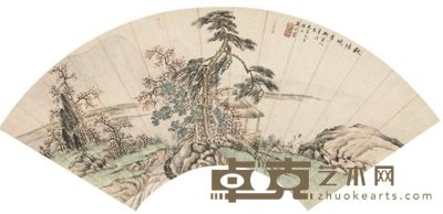 吴熙载山水扇面 