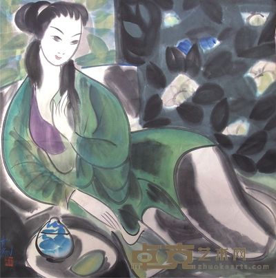 林凤眠人物镜框 68×68