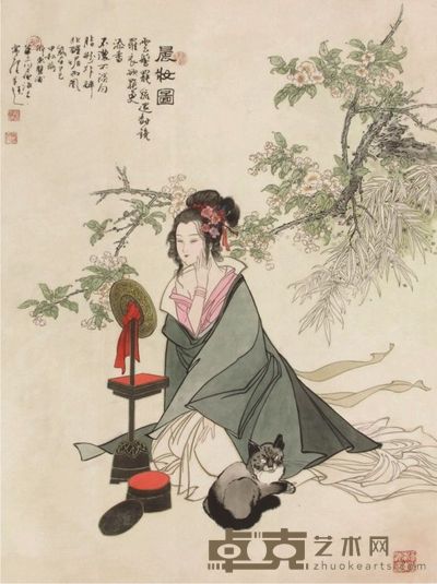 华三川人物立轴 80×59