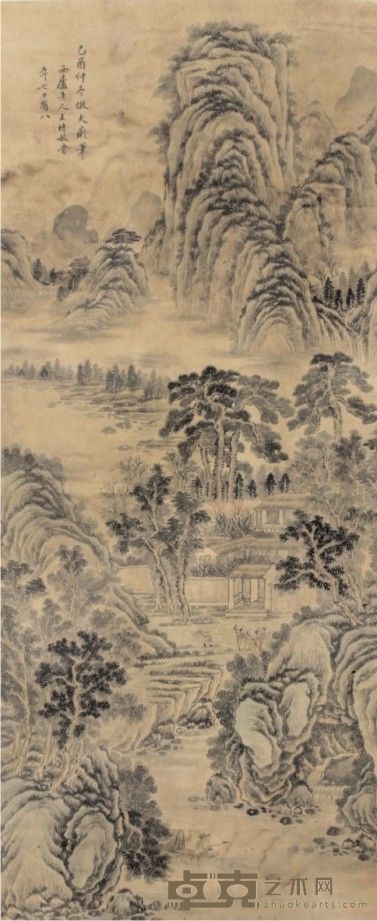 王时敏山水立轴 131×54