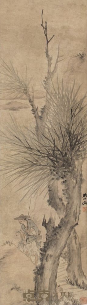 张平山人物立轴 110×32