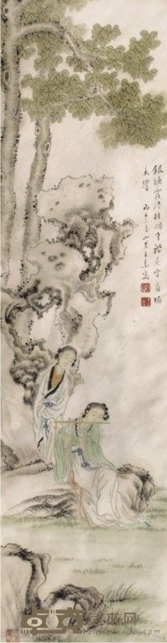 王素人物立轴 94×25
