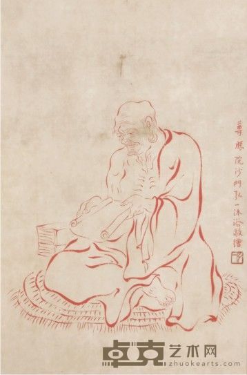 弘一人物立轴 50×32
