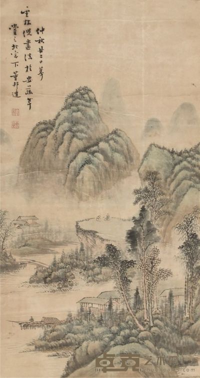 董邦达山水立轴 78×42