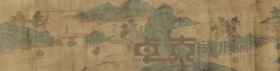 仇英山水手卷 32×230