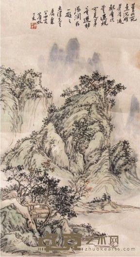 黄宾虹山水立轴 65×35