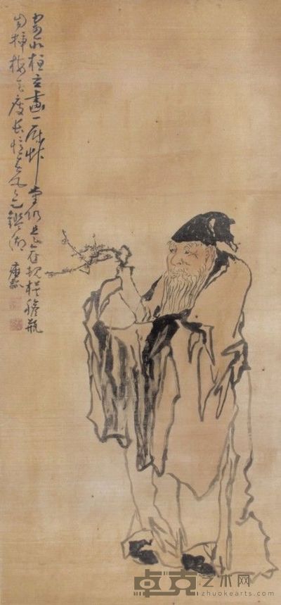 黄慎人物立轴 86×39