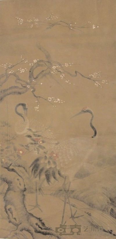 佚名双鹤镜片 130×63