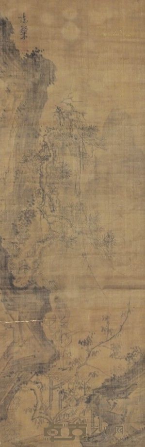 陈粲山水立轴 78×25