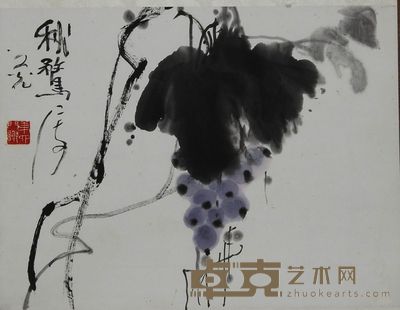 谢之光 秋鹭 立轴 34×44cm