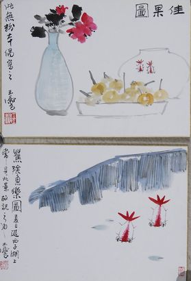 宋玉麟 小品 （二帧） 镜心