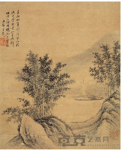 王槩 千亩松篁 立轴 30×24.5cm