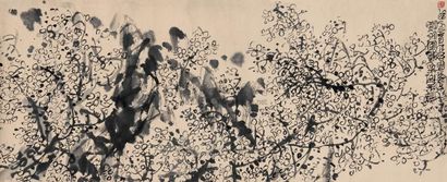 陈子庄 1973年作 梅花 横幅