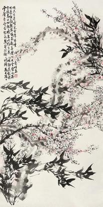 郭味蕖 毛主席诗意图 立轴