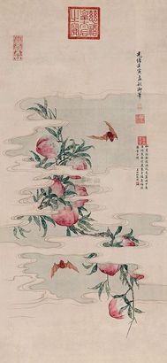 慈禧太后 1902年作 献寿图 立轴