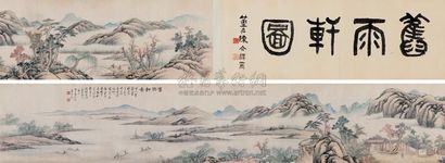 汤贻汾 1844年作 旧雨轩图 手卷