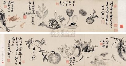 徐渭 1582年作 蔬果图 手卷