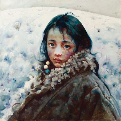 艾轩 2003年作 西藏女孩