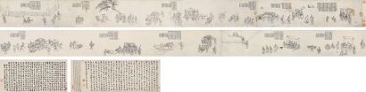张楷 甲子（1444年）作 孔子圣迹图卷 手卷