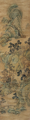 董邦达 （款） 青绿山水 立轴