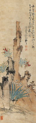 高凤翰 （款） 花卉 立轴
