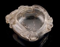 19TH CENTURY A ROCK CRYSTAL BRUSHWASHER