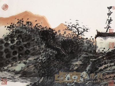 陈平 2004年作 山水 镜心 34×45cm