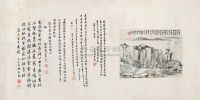 吴大澂 辛卯（1891）年作 石壁清境图 镜心