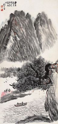 赵望云 癸丑（1973年）作 春游图 立轴