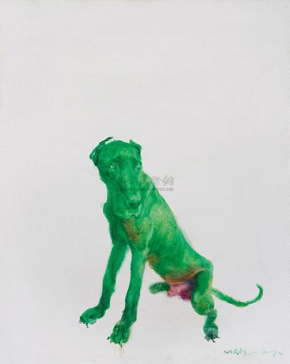 周春芽 绿狗2005 No. 3