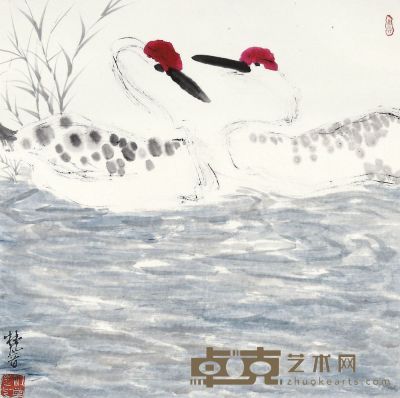 朱梅村、唐云、应野平等山水花鸟 34×22cm×8（选其中四幅）
