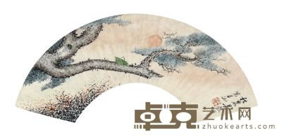 刘少华书法，花卉 49×18cm