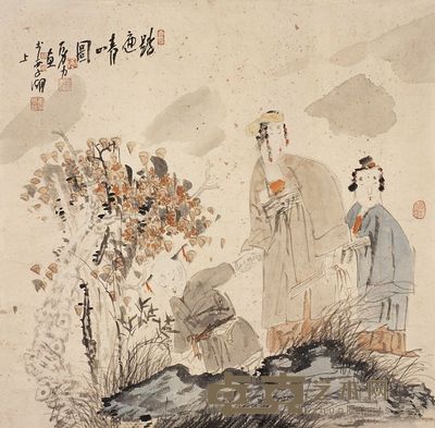唐勇力 踏遍青山图 镜心 66×65cm