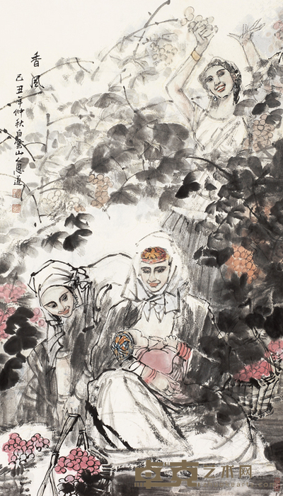 孙恩道 2009年作 香风 镜心 124×70cm
