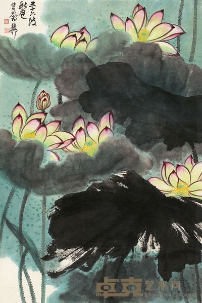 谢稚柳 三十六陂秋色 镜框 95.5×64cm