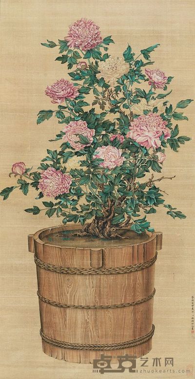 林朝楷 富贵一同 立轴 124.5×64cm