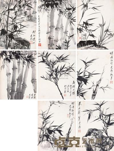 唐云 1973年作 竹报平安 