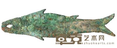 战国时期大型鱼币一枚 长度170mm