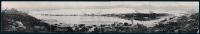 PPC 日本占领时期上海美术风景片公司制杭州西湖全景黑白四联通景明信片